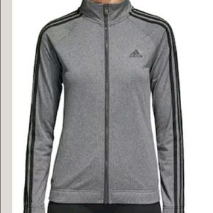 Adidas women’s dark gray track jacket